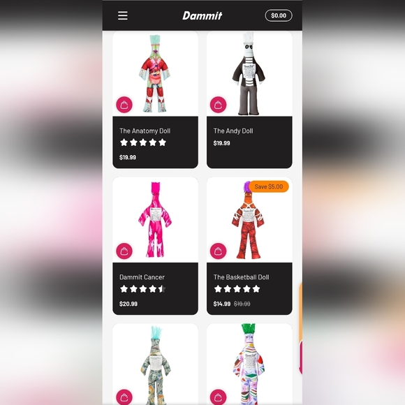 Novelty DammitDoll Voodoo Stress-Relief Doll - Picture 5 of 5